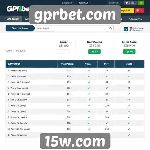 Comparativo entre gprbet e concorrentes do mercado